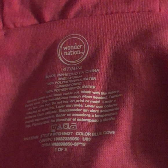 Wonder Nation Toddler girl  size 4T  light weight jacket - Picture 3 of 4